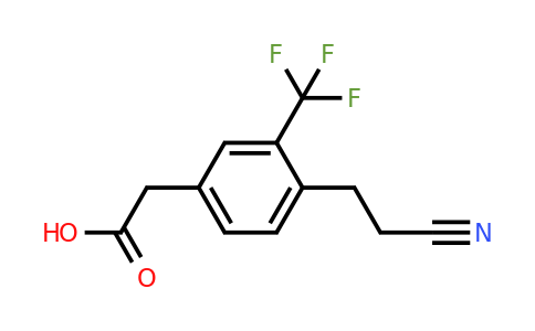 1805700-97-3 | 4-(2-Cyanoethyl)-3-(trifluoromethyl)phenylacetic acid