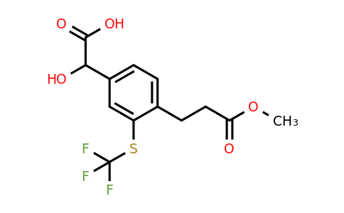 1805701-12-5 | 4-(3-Methoxy-3-oxopropyl)-3-(trifluoromethylthio)mandelic acid