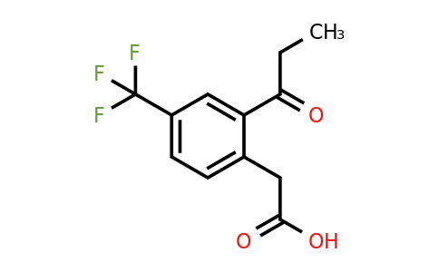1805701-19-2 | 2-Propionyl-4-(trifluoromethyl)phenylacetic acid