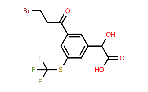1805701-64-7 | 3-(3-Bromopropanoyl)-5-(trifluoromethylthio)mandelic acid