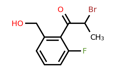 1805701-80-7 | 2-Bromo-1-(2-fluoro-6-(hydroxymethyl)phenyl)propan-1-one