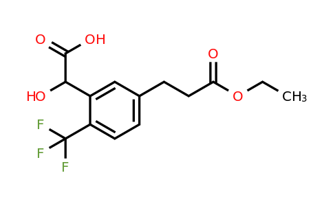 1805701-82-9 | 5-(3-Ethoxy-3-oxopropyl)-2-(trifluoromethyl)mandelic acid