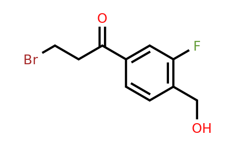 1805701-83-0 | 3-Bromo-1-(3-fluoro-4-(hydroxymethyl)phenyl)propan-1-one