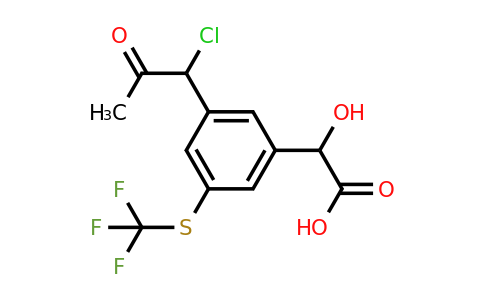 1805701-88-5 | 3-(1-Chloro-2-oxopropyl)-5-(trifluoromethylthio)mandelic acid