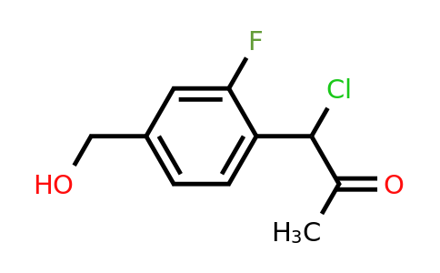 1805702-09-3 | 1-Chloro-1-(2-fluoro-4-(hydroxymethyl)phenyl)propan-2-one