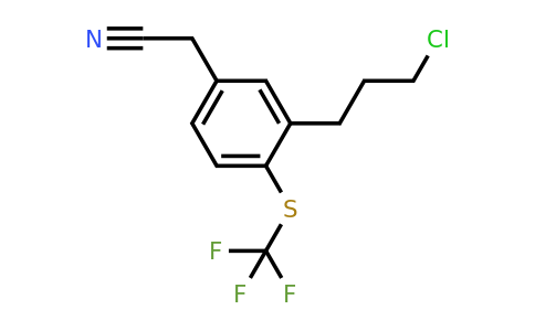 1805702-29-7 | 3-(3-Chloropropyl)-4-(trifluoromethylthio)phenylacetonitrile