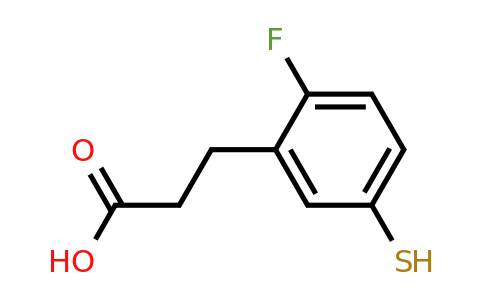 1805702-34-4 | 2-Fluoro-5-mercaptophenylpropanoic acid