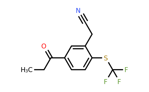 1805702-45-7 | 5-Propionyl-2-(trifluoromethylthio)phenylacetonitrile