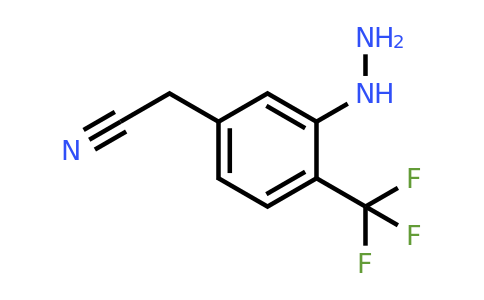 1805702-77-5 | 3-Hydrazinyl-4-(trifluoromethyl)phenylacetonitrile