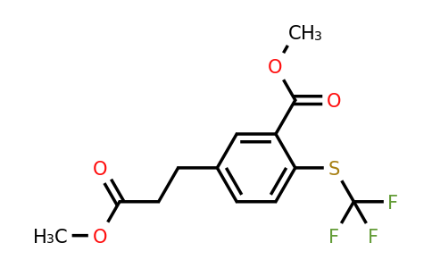 1805702-88-8 | Methyl 5-(3-methoxy-3-oxopropyl)-2-(trifluoromethylthio)benzoate