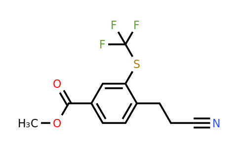 1805702-95-7 | Methyl 4-(2-cyanoethyl)-3-(trifluoromethylthio)benzoate