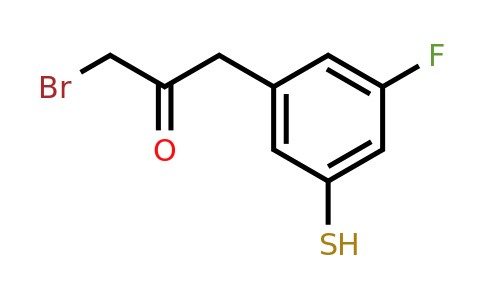1805703-02-9 | 1-Bromo-3-(3-fluoro-5-mercaptophenyl)propan-2-one