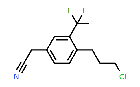 1805703-06-3 | 4-(3-Chloropropyl)-3-(trifluoromethyl)phenylacetonitrile