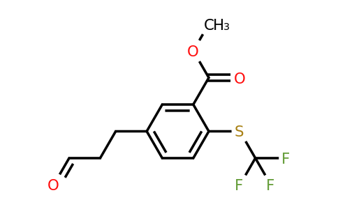 1805703-08-5 | Methyl 5-(3-oxopropyl)-2-(trifluoromethylthio)benzoate