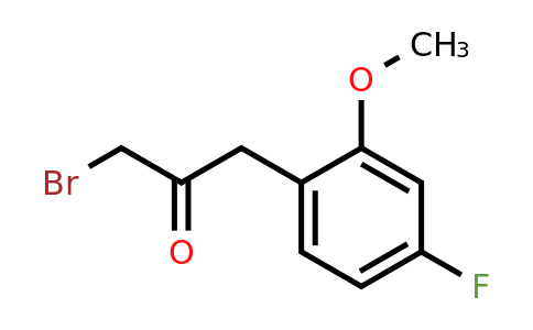 1805703-13-2 | 1-Bromo-3-(4-fluoro-2-methoxyphenyl)propan-2-one