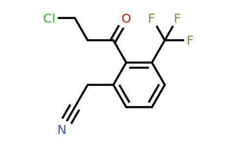 1805703-16-5 | 2-(3-Chloropropanoyl)-3-(trifluoromethyl)phenylacetonitrile