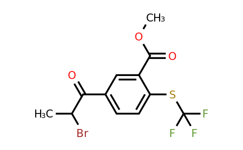 1805703-19-8 | Methyl 5-(2-bromopropanoyl)-2-(trifluoromethylthio)benzoate