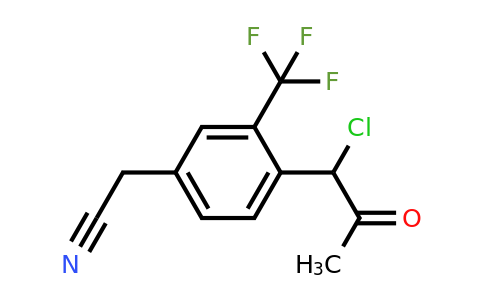 1805703-20-1 | 4-(1-Chloro-2-oxopropyl)-3-(trifluoromethyl)phenylacetonitrile