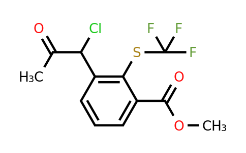 1805703-28-9 | Methyl 3-(1-chloro-2-oxopropyl)-2-(trifluoromethylthio)benzoate