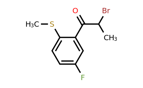 1805703-46-1 | 2-Bromo-1-(5-fluoro-2-(methylthio)phenyl)propan-1-one