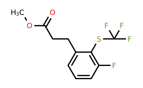 1805704-11-3 | Methyl 3-(3-fluoro-2-(trifluoromethylthio)phenyl)propanoate