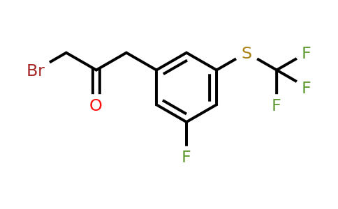 1805704-30-6 | 1-Bromo-3-(3-fluoro-5-(trifluoromethylthio)phenyl)propan-2-one
