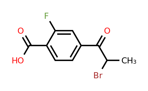 1805704-57-7 | 4-(2-Bromopropanoyl)-2-fluorobenzoic acid