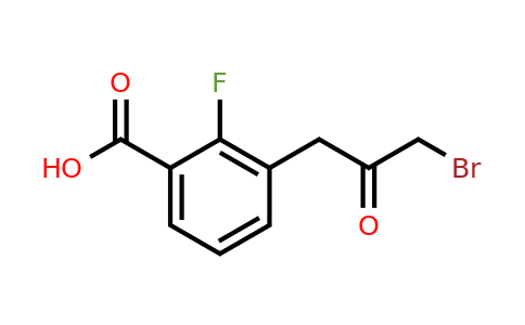 1805704-61-3 | 3-(3-Bromo-2-oxopropyl)-2-fluorobenzoic acid