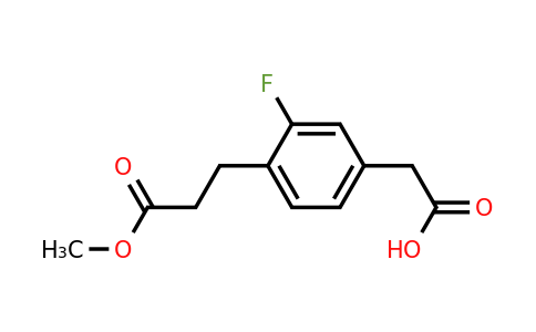 1805704-66-8 | Methyl 3-(4-(carboxymethyl)-2-fluorophenyl)propanoate