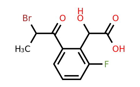 1805704-82-8 | 2-(2-Bromopropanoyl)-6-fluoromandelic acid