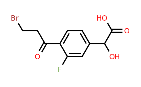 1805704-83-9 | 4-(3-Bromopropanoyl)-3-fluoromandelic acid