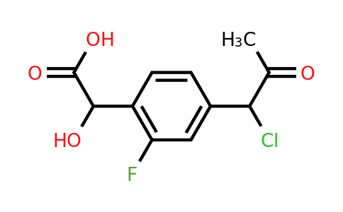 1805704-85-1 | 4-(1-Chloro-2-oxopropyl)-2-fluoromandelic acid