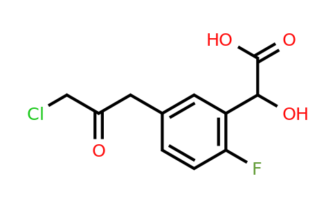 1805704-86-2 | 5-(3-Chloro-2-oxopropyl)-2-fluoromandelic acid