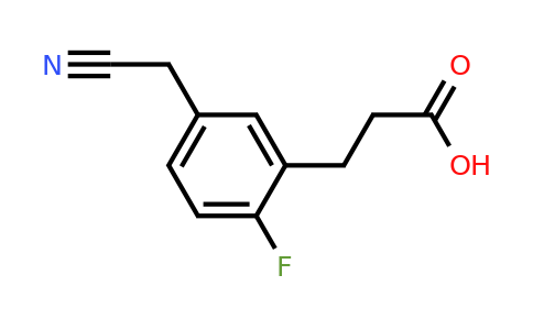 1805704-88-4 | 3-(2-Carboxyethyl)-4-fluorophenylacetonitrile