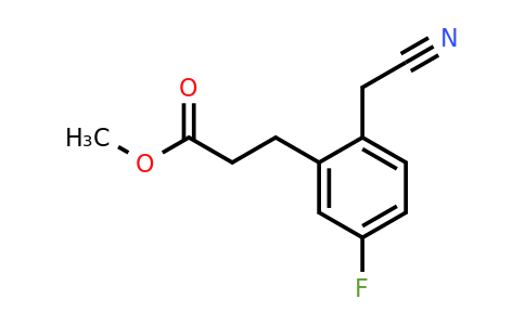 1805704-90-8 | Methyl 3-(2-(cyanomethyl)-5-fluorophenyl)propanoate