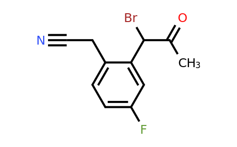 1805704-93-1 | 2-(1-Bromo-2-oxopropyl)-4-fluorophenylacetonitrile