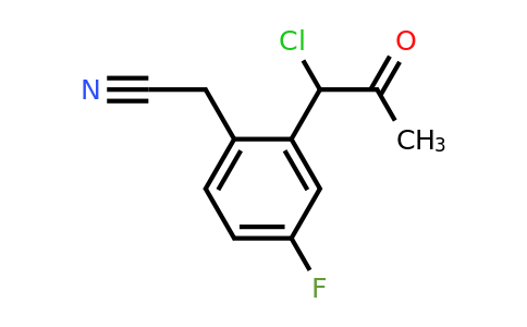 1805704-94-2 | 2-(1-Chloro-2-oxopropyl)-4-fluorophenylacetonitrile