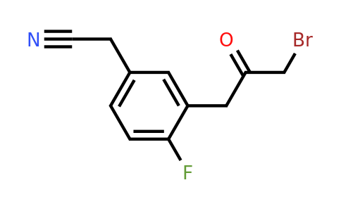 1805704-95-3 | 3-(3-Bromo-2-oxopropyl)-4-fluorophenylacetonitrile
