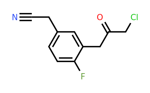 1805704-97-5 | 3-(3-Chloro-2-oxopropyl)-4-fluorophenylacetonitrile