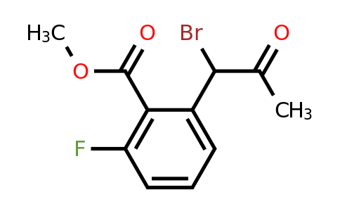 1805705-04-7 | Methyl 2-(1-bromo-2-oxopropyl)-6-fluorobenzoate