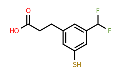 1805705-55-8 | 3-(Difluoromethyl)-5-mercaptophenylpropanoic acid
