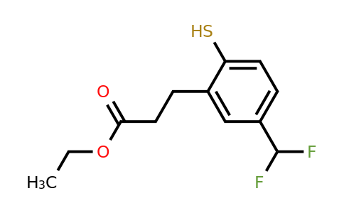 1805705-67-2 | Ethyl 5-(difluoromethyl)-2-mercaptophenylpropanoate