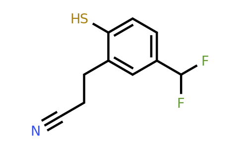 1805705-77-4 | 5-(Difluoromethyl)-2-mercaptophenylpropanenitrile