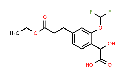 1805705-79-6 | 2-(Difluoromethoxy)-4-(3-ethoxy-3-oxopropyl)mandelic acid