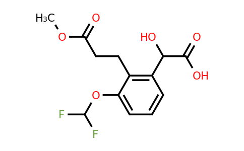 1805705-85-4 | 3-(Difluoromethoxy)-2-(3-methoxy-3-oxopropyl)mandelic acid