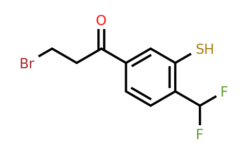 1805706-18-6 | 3-Bromo-1-(4-(difluoromethyl)-3-mercaptophenyl)propan-1-one