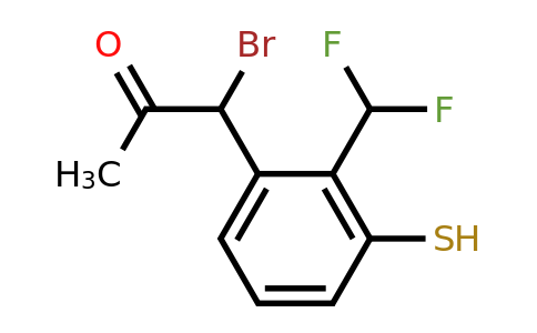 1805706-24-4 | 1-Bromo-1-(2-(difluoromethyl)-3-mercaptophenyl)propan-2-one