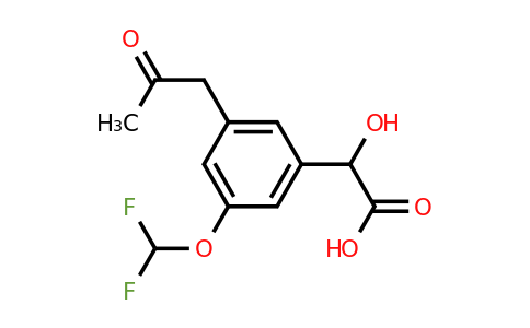 1805706-33-5 | 3-(Difluoromethoxy)-5-(2-oxopropyl)mandelic acid