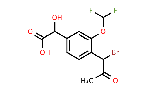1805706-40-4 | 4-(1-Bromo-2-oxopropyl)-3-(difluoromethoxy)mandelic acid
