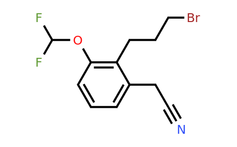 1805706-48-2 | 2-(3-Bromopropyl)-3-(difluoromethoxy)phenylacetonitrile